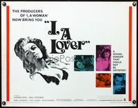 2g461 I A LOVER half-sheet poster '66 Jessie Flaws had a sexual hunger that could not be satisfied!