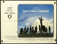 2g484 JESUS CHRIST SUPERSTAR style A half-sheet poster '73 Andrew Lloyd Webber religious musical!