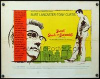 2g719 SWEET SMELL OF SUCCESS 1/2sh '57Burt Lancaster as J.J. Hunsecker, Tony Curtis as Sidney Falco