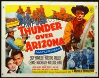 2g743 THUNDER OVER ARIZONA style A half-sheet movie poster '56 great images of cowboy Skip Homeier!