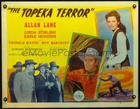 2g752 TOPEKA TERROR style B half-sheet movie poster '45 cowboy Allan Rocky Lane, Linda Stirling