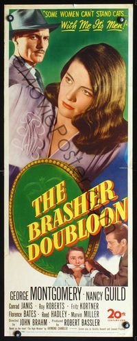 2h075 BRASHER DOUBLOON insert '47 some women can't stand cats, with her it's men, Chandler noir!