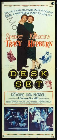 2h120 DESK SET insert '57 Spencer Tracy & Katharine Hepburn make the office a wonderful place!