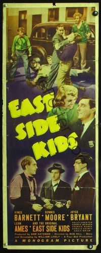2h129 EAST SIDE KIDS insert movie poster '40 Dead End Kids rip-off with new cast!