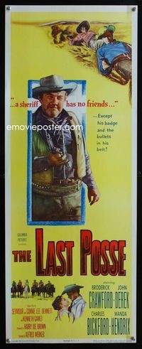 2h250 LAST POSSE insert '53 Broderick Crawford is a sheriff who has no friends except his badge!