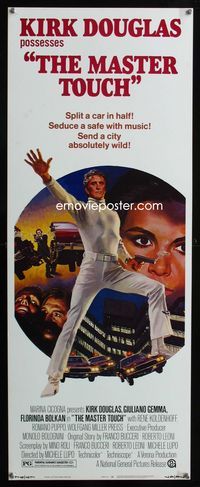 2h307 MAN TO RESPECT insert movie poster '72 Kirk Douglas possesses The Master Touch, great image!