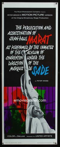 2h314 MARAT/SADE insert '67 the persecution and assassination of Jean-Paul performed by inmates!