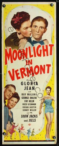 2h333 MOONLIGHT IN VERMONT insert movie poster '43 sexy Gloria Jean, Ray Malone