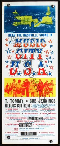 2h341 MUSIC CITY U.S.A. insert '66 Loretta Lynn, country western music in Nashville, Tennessee!