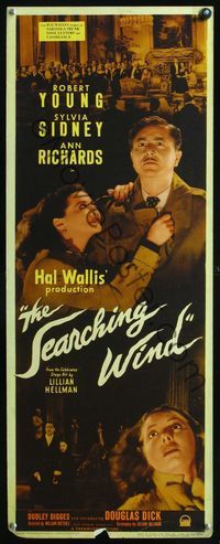 2h431 SEARCHING WIND insert poster '46 Ann Richards watches Sylvia Sidney romance Robert Young!