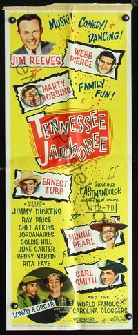 2h490 TENNESSEE JAMBOREE insert '64 Jim Reeves, Webb Pierce, Marty Robbins, Nashville country music