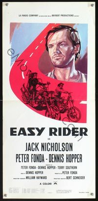 2h608 EASY RIDER Italian locandina movie poster R70s Peter Fonda, Dennis Hopper, Jack Nocholson