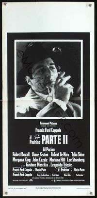 2h627 GODFATHER PART II Italian locandina '74 Robert De Niro, Al Pacino, Francis Ford Coppola!