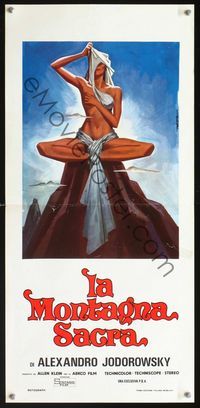 2h640 HOLY MOUNTAIN Italian locandina poster '87 Alejandro Jodorowsky fantasy, sexy Deseta art!