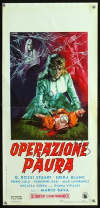 2h654 KILL BABY KILL Italian locandina movie poster '66 Mario Bava, cool horror art by Ciriello!