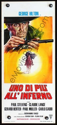 2h682 ONE MORE TO HELL Italian locandina movie poster '69 Uno Di Piu All'Inferno, Casaro art!