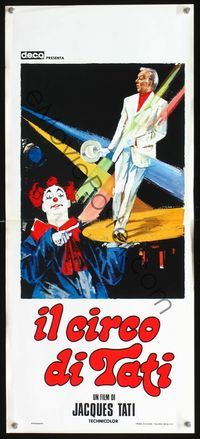 2h685 PARADE Italian locandina movie poster '75 Jacques Tati, cool circus art by Avelli!