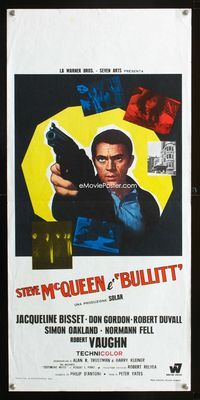 2h589 BULLITT Italian locandina movie poster 1970 Steve McQueen classic!