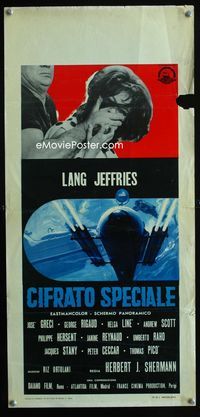 2h592 CIFRATO SPECIALE Italian locandina movie poster '66 Lang Jeffries, Jose Greci, Helga Line