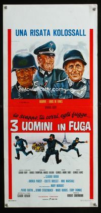 2h606 DON'T LOOK NOW WE'RE BEING SHOT AT Italian locandina '67 Terry-Thomas, Rodolfo Gasparri art!