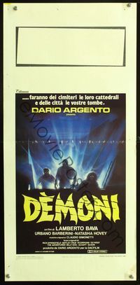 2h603 DEMONS Italian locandina movie poster '85 Sciotti horror art!