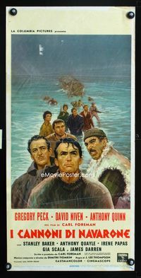 2h633 GUNS OF NAVARONE Italian locandina movie poster '61 Greg Peck, David Niven, Anthony Quinn
