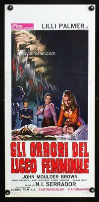 2h644 HOUSE THAT SCREAMED Italian locandina poster '71 La Residencia, great horror art by Casaro!