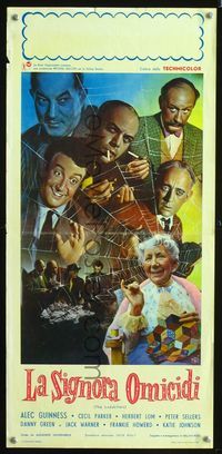 2h660 LADYKILLERS Italian locandina movie poster '55 Alec Guinness, gangsters!