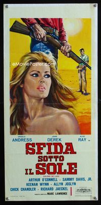 2h678 NIGHTMARE IN THE SUN Italian locandina movie poster '64 Ursula Andress, cool Casaro art!