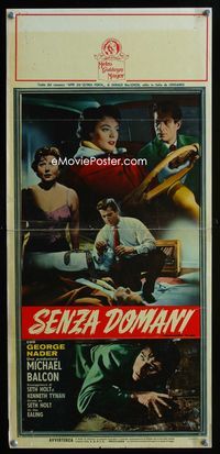 2h680 NOWHERE TO GO Italian locandina movie poster '59 tough handsome George Nader!