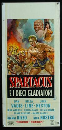 2h710 SPARTACUS & THE TEN GLADIATORS Italian locandina poster '64 Gli Invincibili Dieci Gladiatori