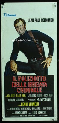2h677 NIGHT CALLER Italian locandina movie poster '75 Jean-Paul Belmondo