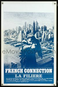 2j152 FRENCH CONNECTION Belgian movie poster '71 Gene Hackman, William Friedkin, different image!