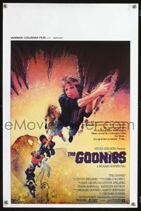 2j164 GOONIES Belgian movie poster '85 Josh Brolin, teen adventure classic, Drew Struzan art!