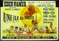 2j183 ISLAND IN THE SUN Belgian '57 James Mason, Joan Fontaine, Dorothy Dandridge, Harry Belafonte
