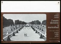 2j199 LAST YEAR AT MARIENBAD Belgian movie poster '62 Alain Resnais' L'Annee derniere a Marienbad!