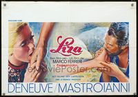 2j203 LIZA Belgian movie poster '72 art of sexy Catherine Deneuve licking hand, wild fetish art!