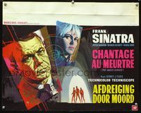 2j227 NAKED RUNNER Belgian movie poster '67 cool different sniper artwork of Frank Sinatra by Ray!