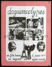 2j456 DAGUERREOTYPES French 23x32 movie poster '76 Agnes Varda's documentary of Paris shopkeepers!