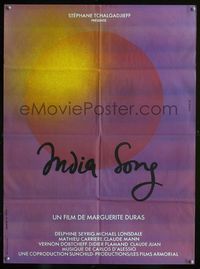 2j475 INDIA SONG French 23x32 movie poster '75 Marguerite Duras romantic fantasy musical!