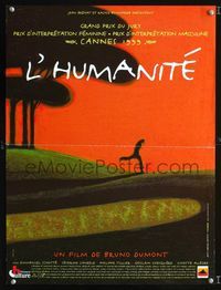 2j539 HUMANITE French 15x21 poster '99 Bruno Dumont's L'Humanite, cool art by Lorenzo Mattotti!