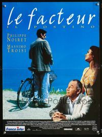2j572 POSTMAN French 15x21 poster '95 Italian romance, Philipe Noiret, Massimo Troisi, Il Postino!