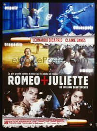 2j582 ROMEO & JULIET French 15x21 '96 Leonardo DiCaprio, Claire Danes,Shakespeare, different image!