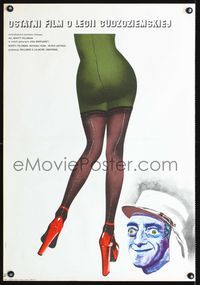 2j354 LAST REMAKE OF BEAU GESTE Polish 23x33 '77 art of Marty Feldman & sexy legs by Piwonski!