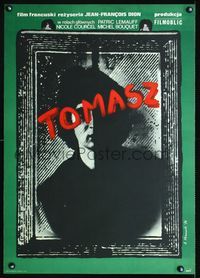 2j399 THOMAS Polish 23x33 movie poster '75 Jean-Francois Dion, cool portrait art by A. Klimowski!