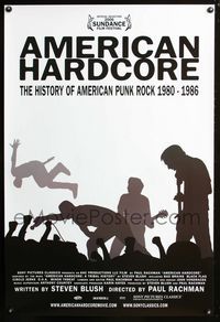 2i020 AMERICAN HARDCORE one-sheet movie poster '06 punk rock music from 1980 to 1986!