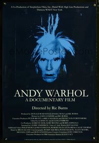 2i022 ANDY WARHOL one-sheet movie poster '06 Andy Warhol biography documentary, great portrait!