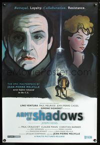 2i027 ARMY OF SHADOWS 1sh '06 Jean-Pierre Melville's L'Armee des ombres, Kimura art, Kaplan design!