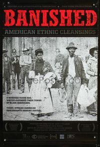 2i039 BANISHED one-sheet movie poster '07 racial prejudice documentary!
