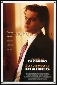 2i040 BASKETBALL DIARIES one-sheet poster '95 Leonardo DiCaprio, based on the life of Jim Carroll!